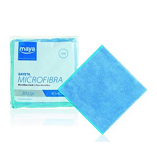 BAYETA MICROFIBRA AZUL 40X40 CMS. 300 GR 5UD