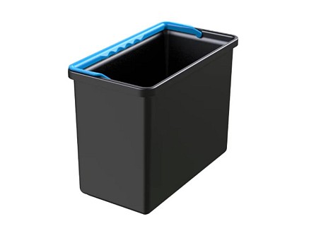 CUBO 7 LTS. NEGRO CON ASA AZUL REUSE