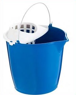 CUBO FREGONA CON ESCURRIDOR 13 LTS. AZUL IKO