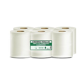Bobina secamanos chemine 800gr reciclado 6ud
