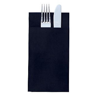Servilleta kanguro negra tissue seco 40x40cm 480ud